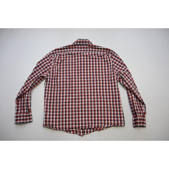 J Crew Flex Wash Dress Shirt Plaid Slim Fit Untuck Button Up Mens Sz 2XL XXL - Picture 7 of 7